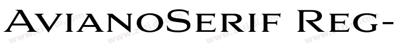 AvianoSerif Reg字体转换